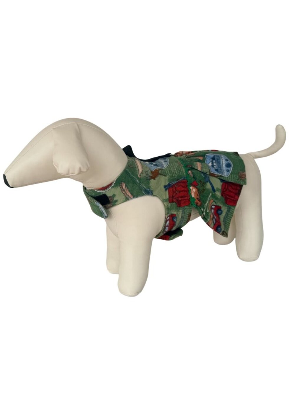 Handmade Small Dog Adjustable Outfit w Harness Camping Outdoor Fishing - Picture 11 of 15